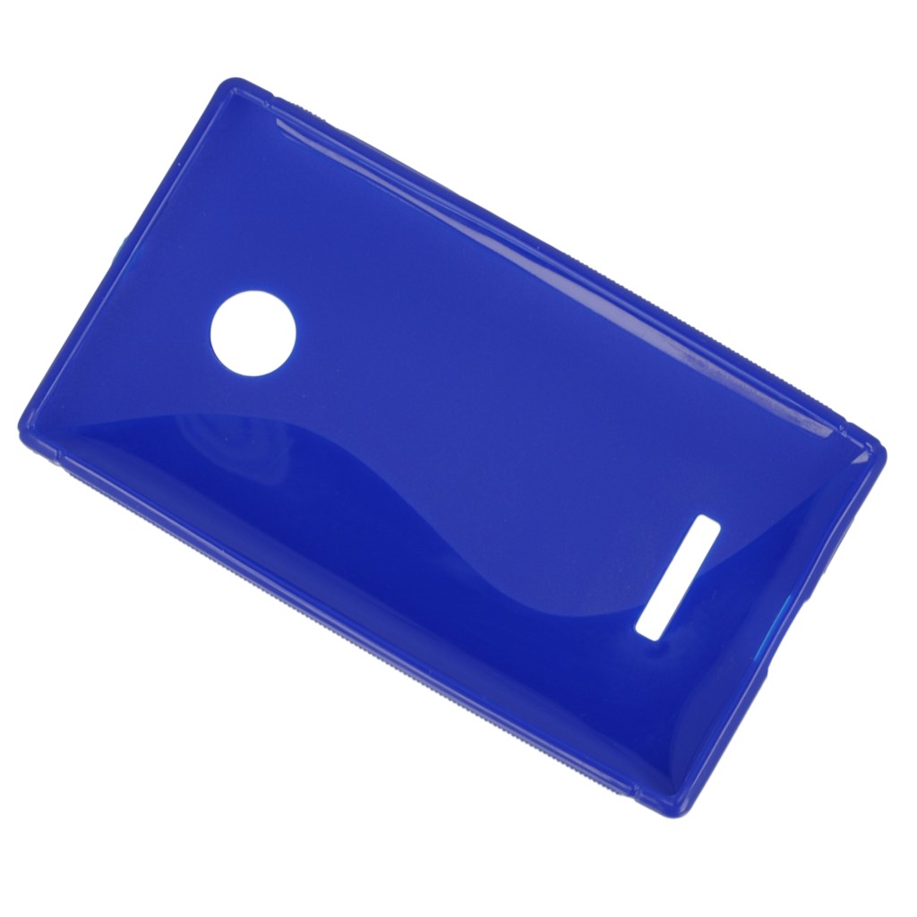 Pokrowiec etui silikonowe S-CASE niebieskie Microsoft Lumia 435 / 4