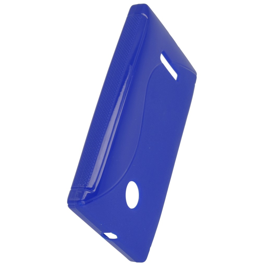 Pokrowiec etui silikonowe S-CASE niebieskie Microsoft Lumia 435 / 9