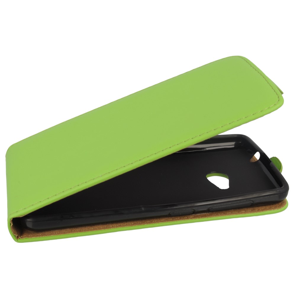 Pokrowiec z klapk na magnes Prestige Slim Flexi zielony Microsoft Lumia 640 XL Dual SIM / 5