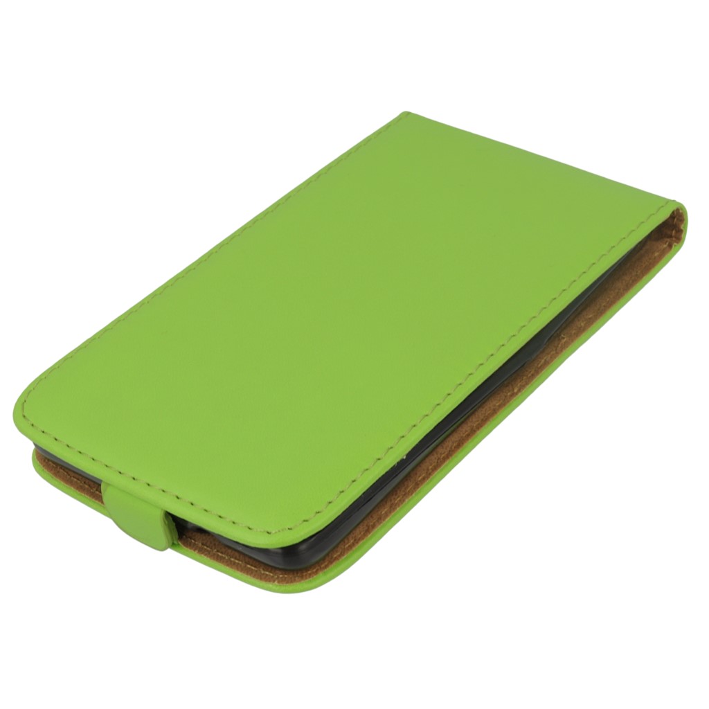 Pokrowiec z klapk na magnes Prestige Slim Flexi zielony Microsoft Lumia 640 XL Dual SIM / 2