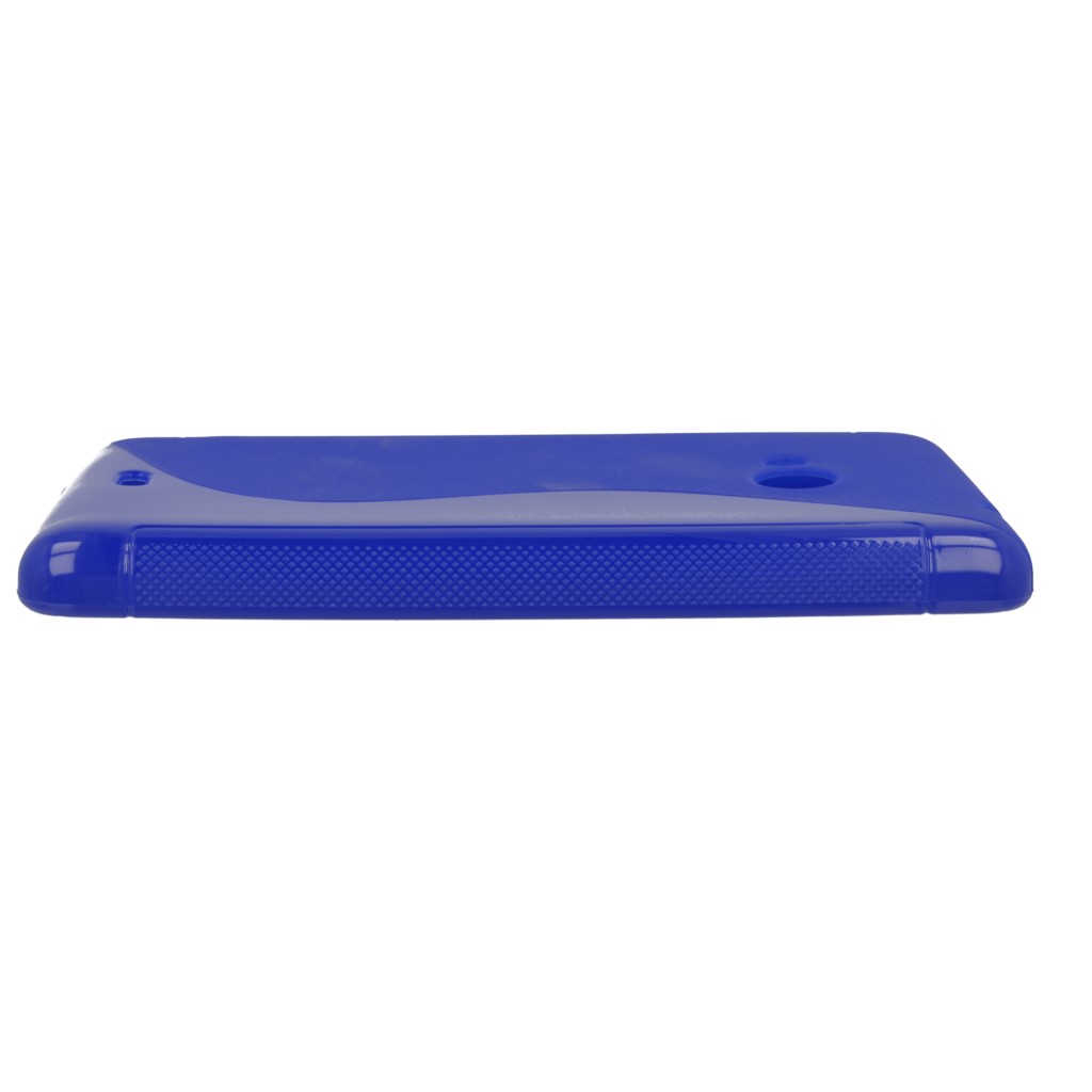 Pokrowiec etui silikonowe S-CASE niebieskie Microsoft Lumia 535 / 4