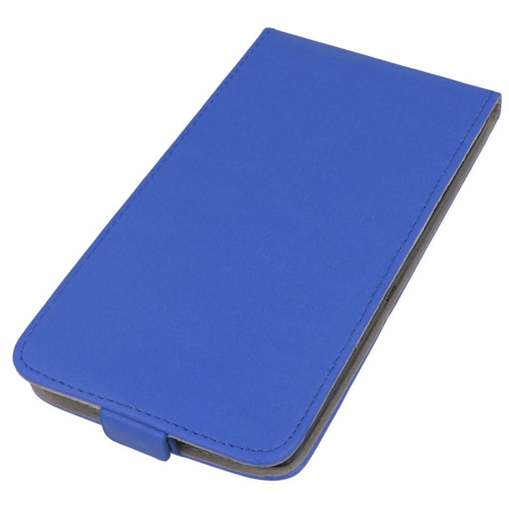 Pokrowiec z klapk na magnes Prestige Slim Flexi  niebieski Microsoft Lumia 950 XL / 2
