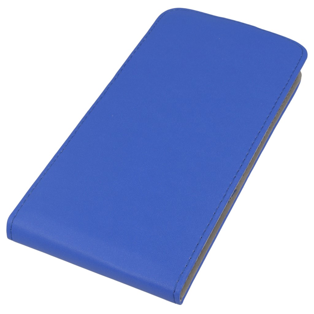 Pokrowiec z klapk na magnes Prestige Slim Flexi  niebieski Microsoft Lumia 950 XL / 3