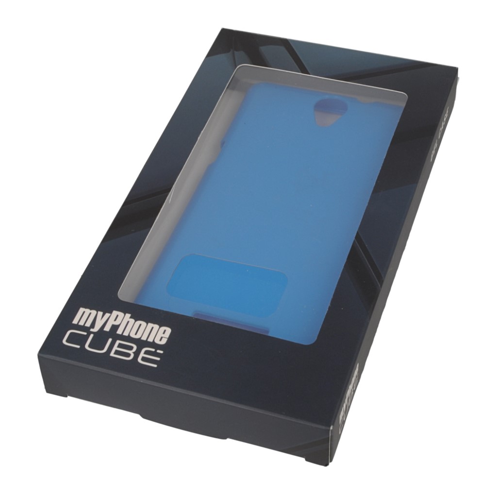 Pokrowiec oryginalne silikonowe etui BACK CASE niebieskie myPhone Cube / 11