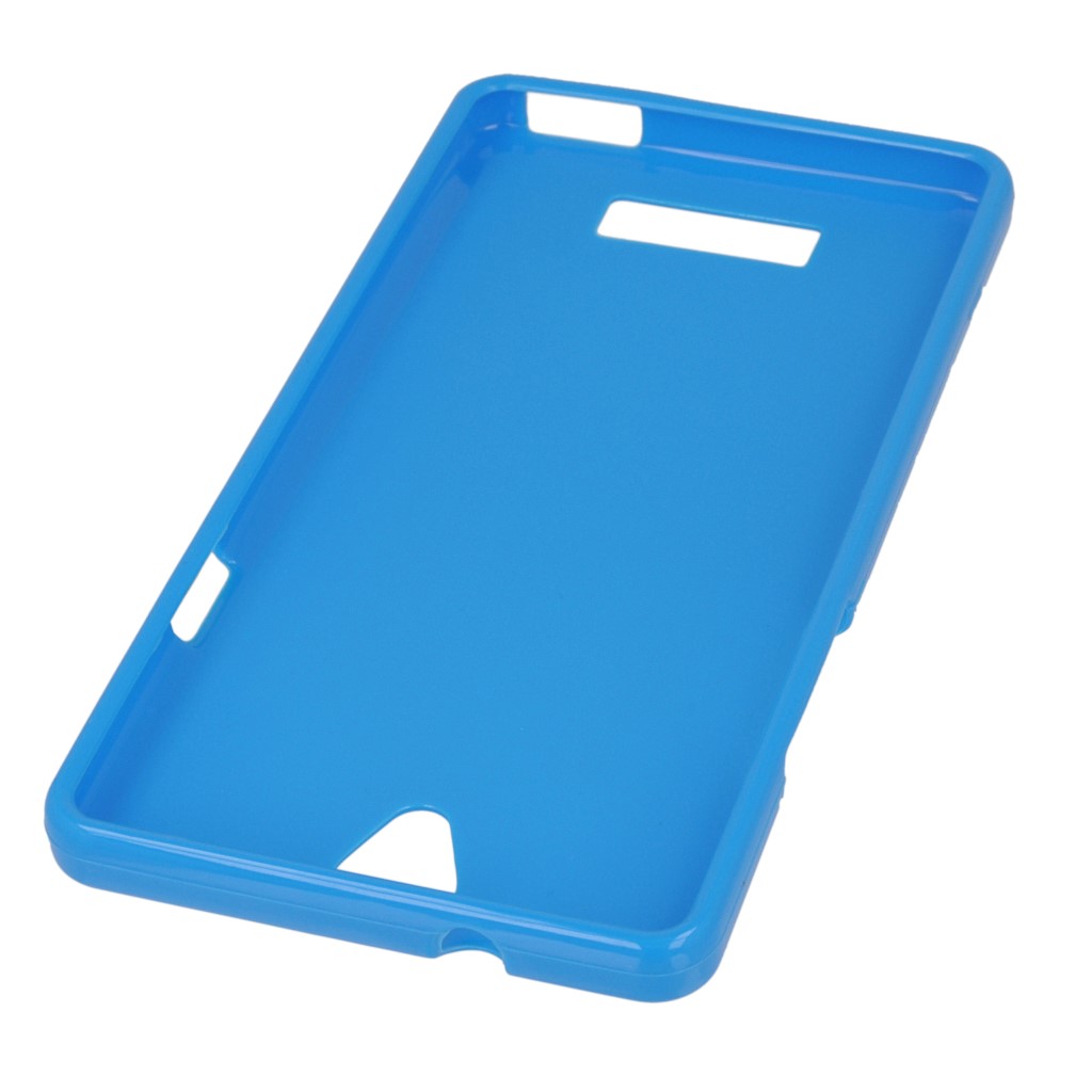 Pokrowiec oryginalne silikonowe etui BACK CASE niebieskie myPhone Cube / 4