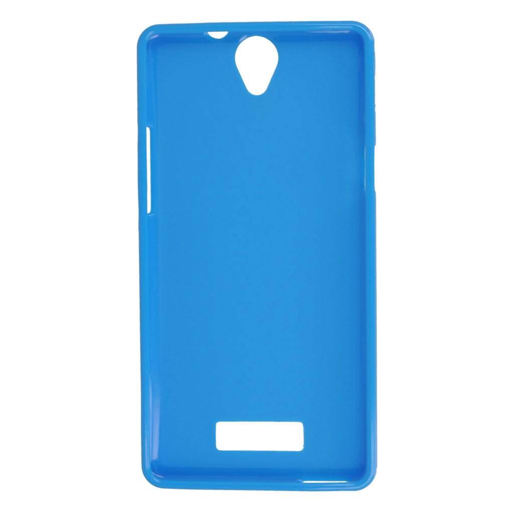 Pokrowiec oryginalne silikonowe etui BACK CASE niebieskie myPhone Cube / 10