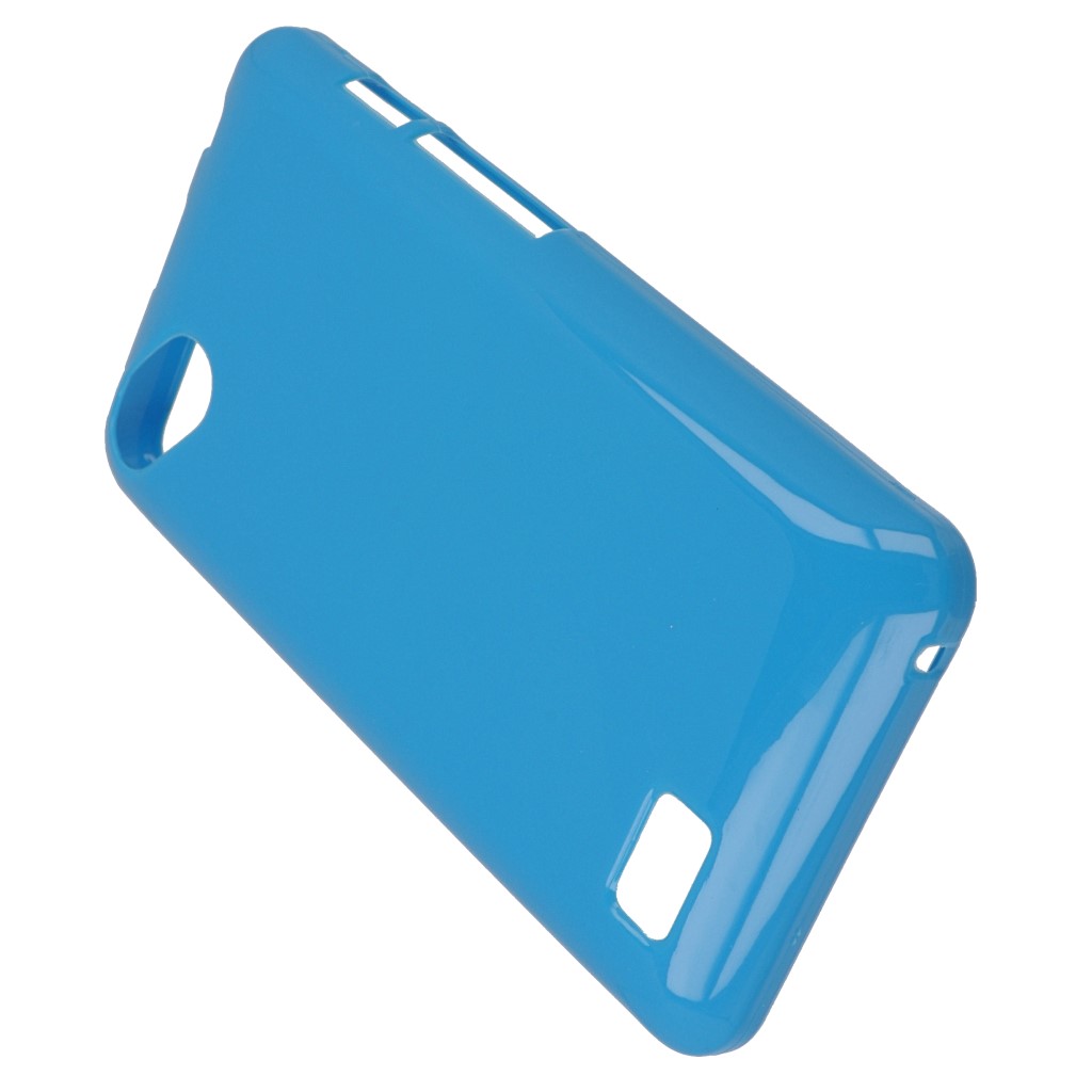 Pokrowiec silikonowe etui BACK CASE niebieskie myPhone C-Smart Glam / 5