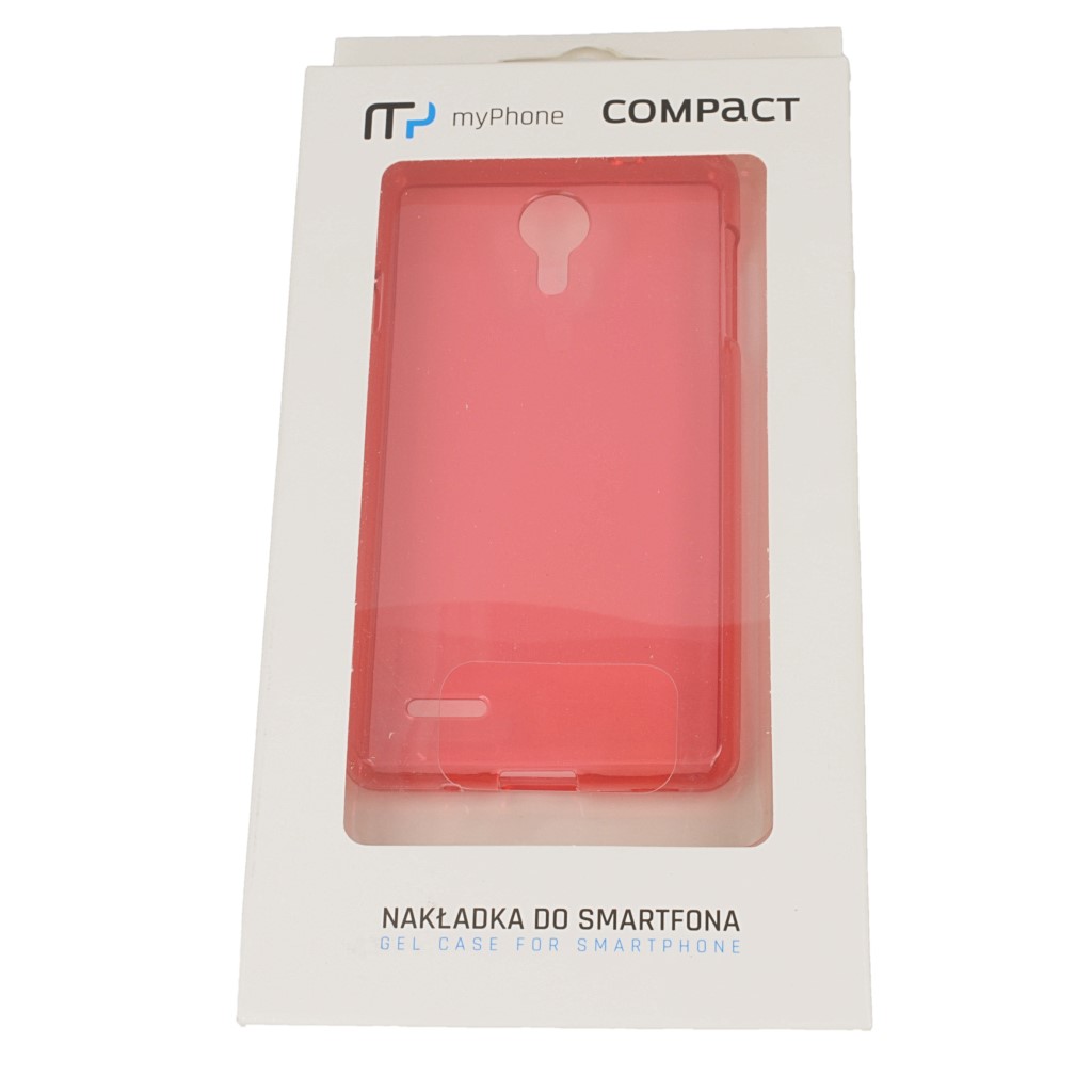 Pokrowiec oryginalne COMPACT silikonowe etui BACK CASE ciemnorowe myPhone Compact / 8