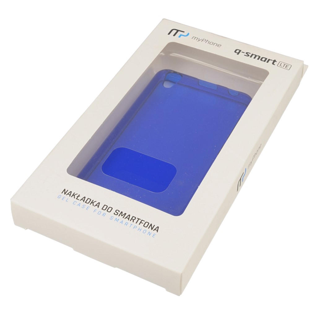 Pokrowiec oryginalne BACK CASE niebieskie myPhone Q-Smart / 8