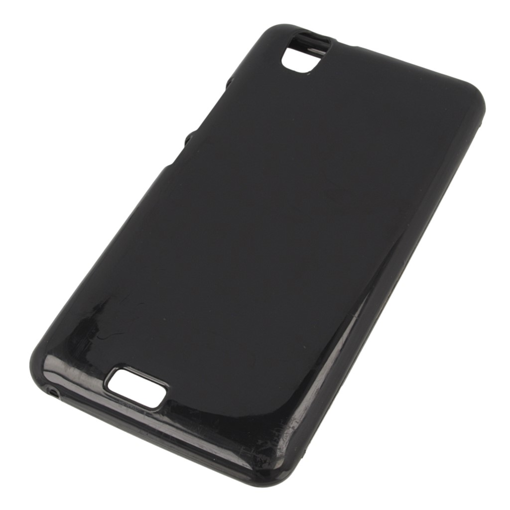 Pokrowiec oryginalne silikonowe etui BACK CASE czarne myPhone Q-Smart Plus