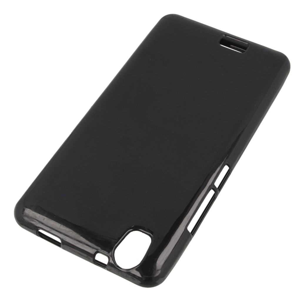 Pokrowiec oryginalne silikonowe etui BACK CASE czarne myPhone Q-Smart Plus / 2