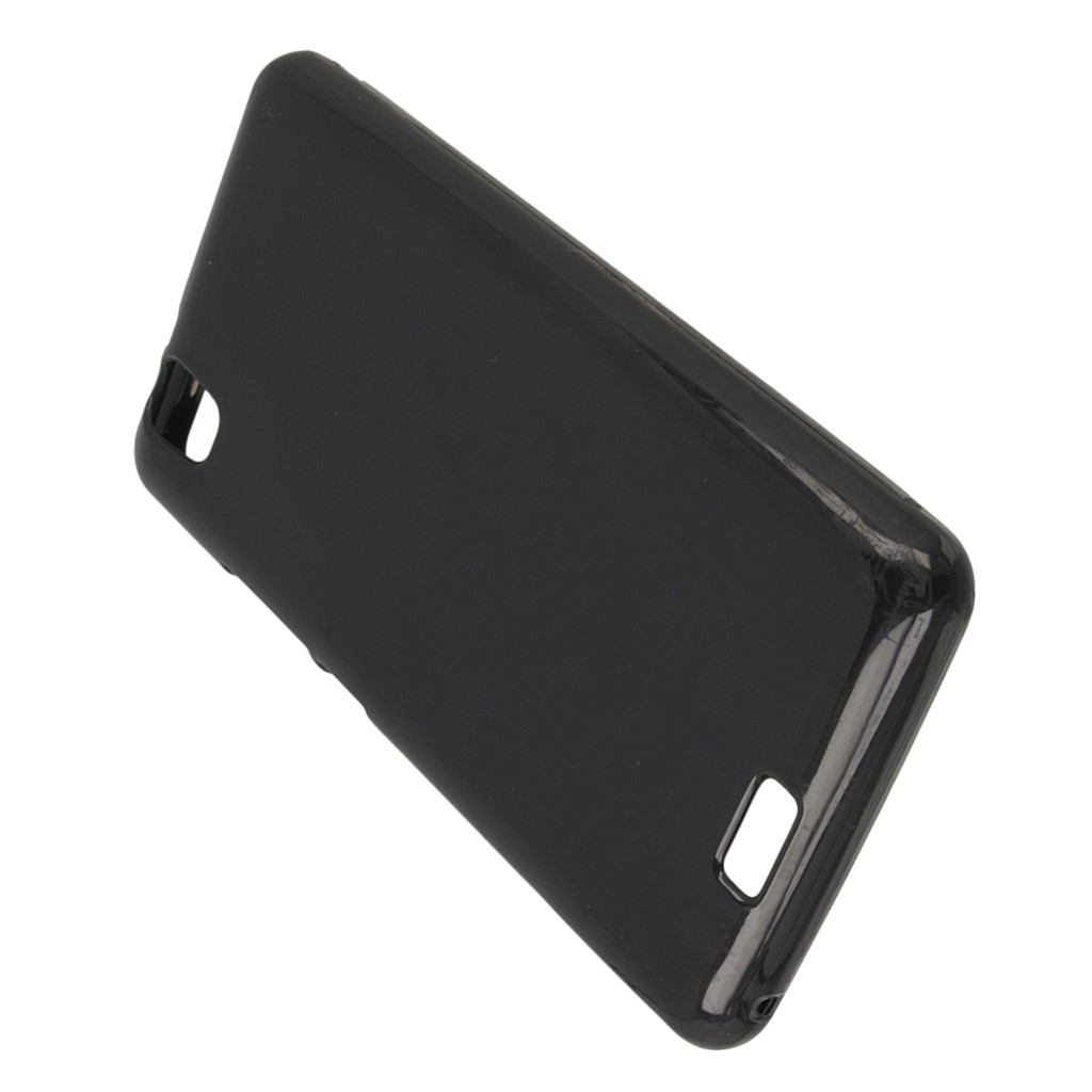 Pokrowiec oryginalne silikonowe etui BACK CASE czarne myPhone Q-Smart Plus / 5
