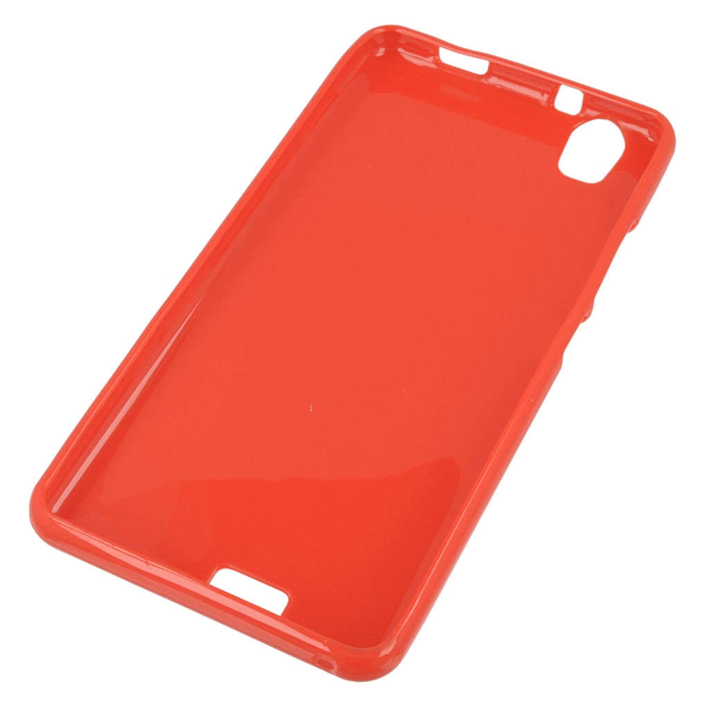 Pokrowiec oryginalne silikonowe etui BACK CASE czerwony myPhone Q-Smart Plus / 3