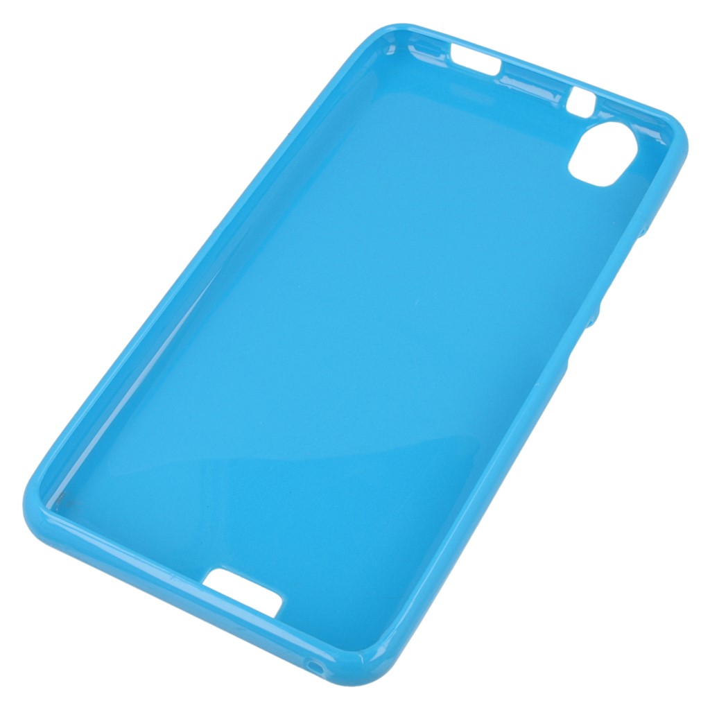 Pokrowiec oryginalne silikonowe etui BACK CASE niebieskie myPhone Q-Smart Plus / 3
