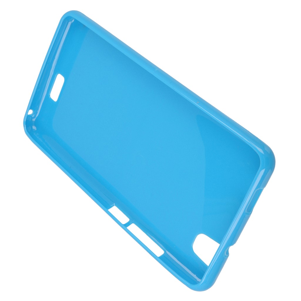 Pokrowiec oryginalne silikonowe etui BACK CASE niebieskie myPhone Q-Smart Plus / 4