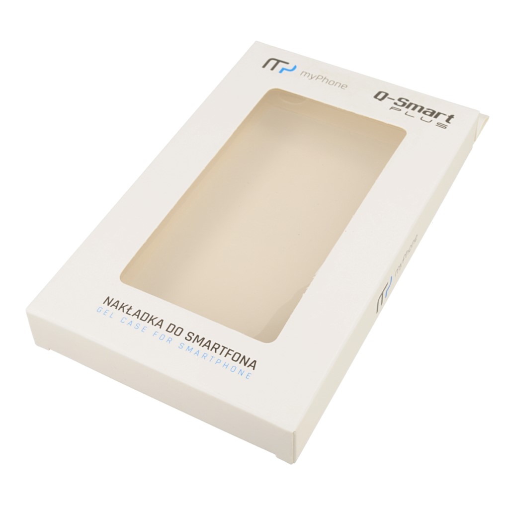 Pokrowiec oryginalne back case przeroczyste myPhone Q-Smart Plus / 8