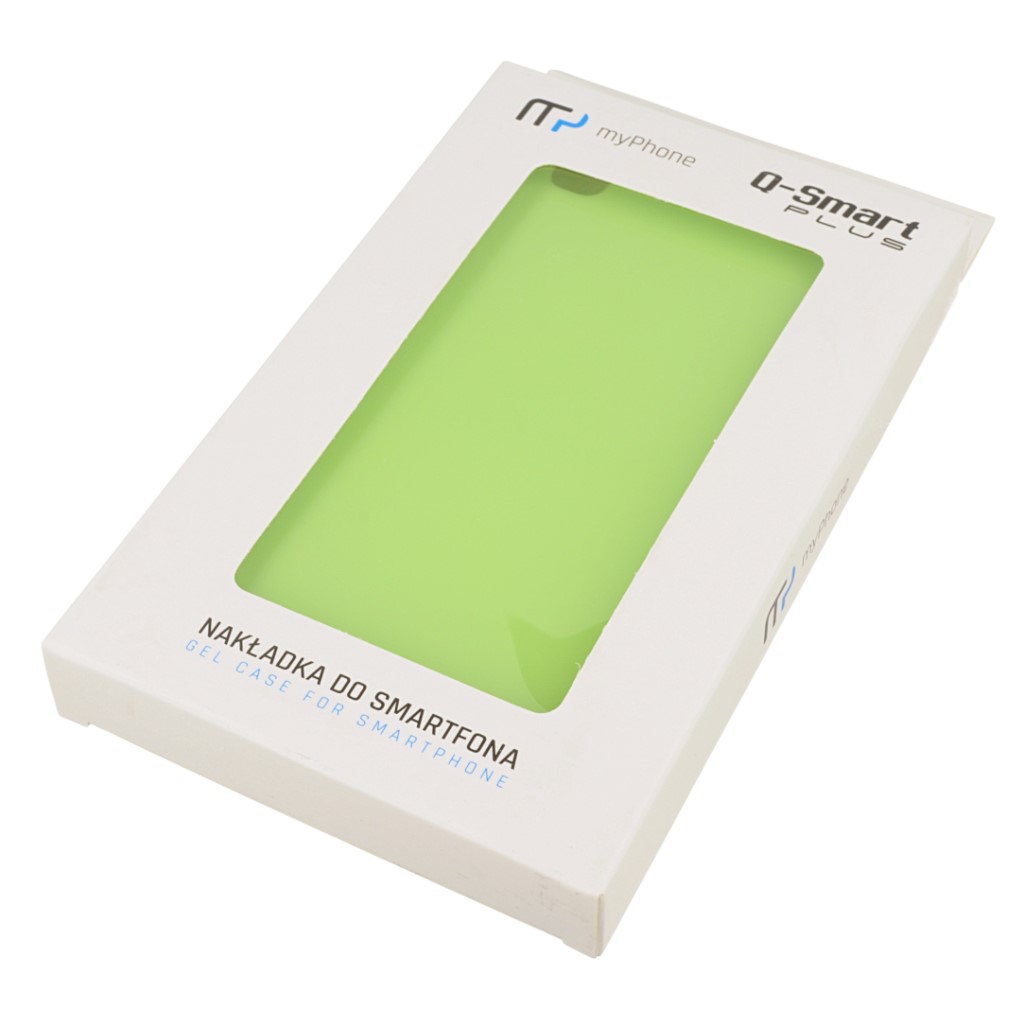 Pokrowiec oryginalne silikonowe etui BACK CASE zielony myPhone Q-Smart Plus / 8