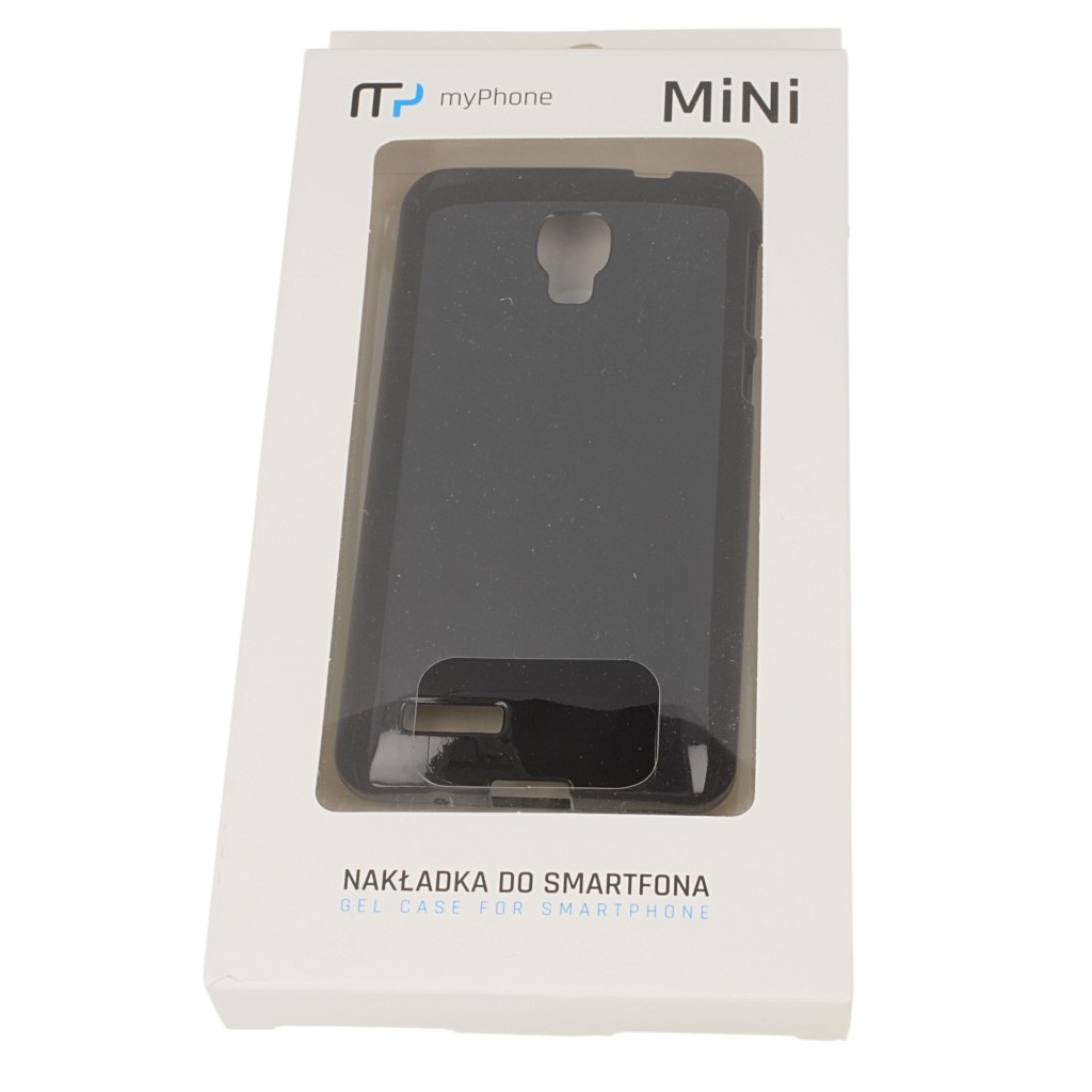 Pokrowiec oryginalne MINI silikonowe etui BACK CASE czarne myPhone MINI / 8