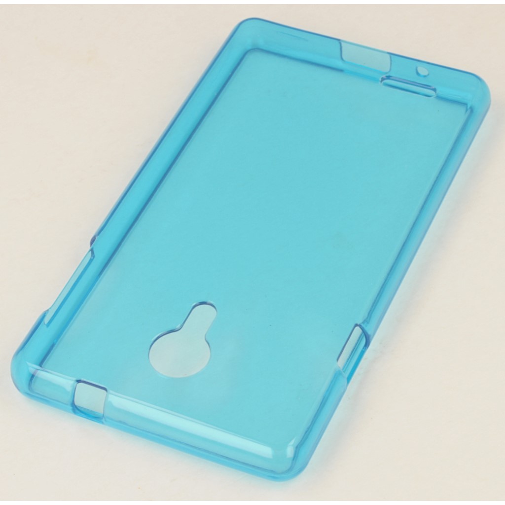 Pokrowiec oryginalne COMPACT silikonowe etui BACK CASE niebieskie myPhone Compact / 2