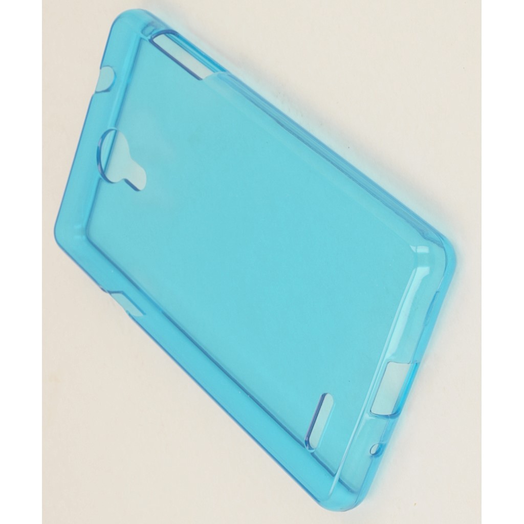 Pokrowiec oryginalne COMPACT silikonowe etui BACK CASE niebieskie myPhone Compact / 5