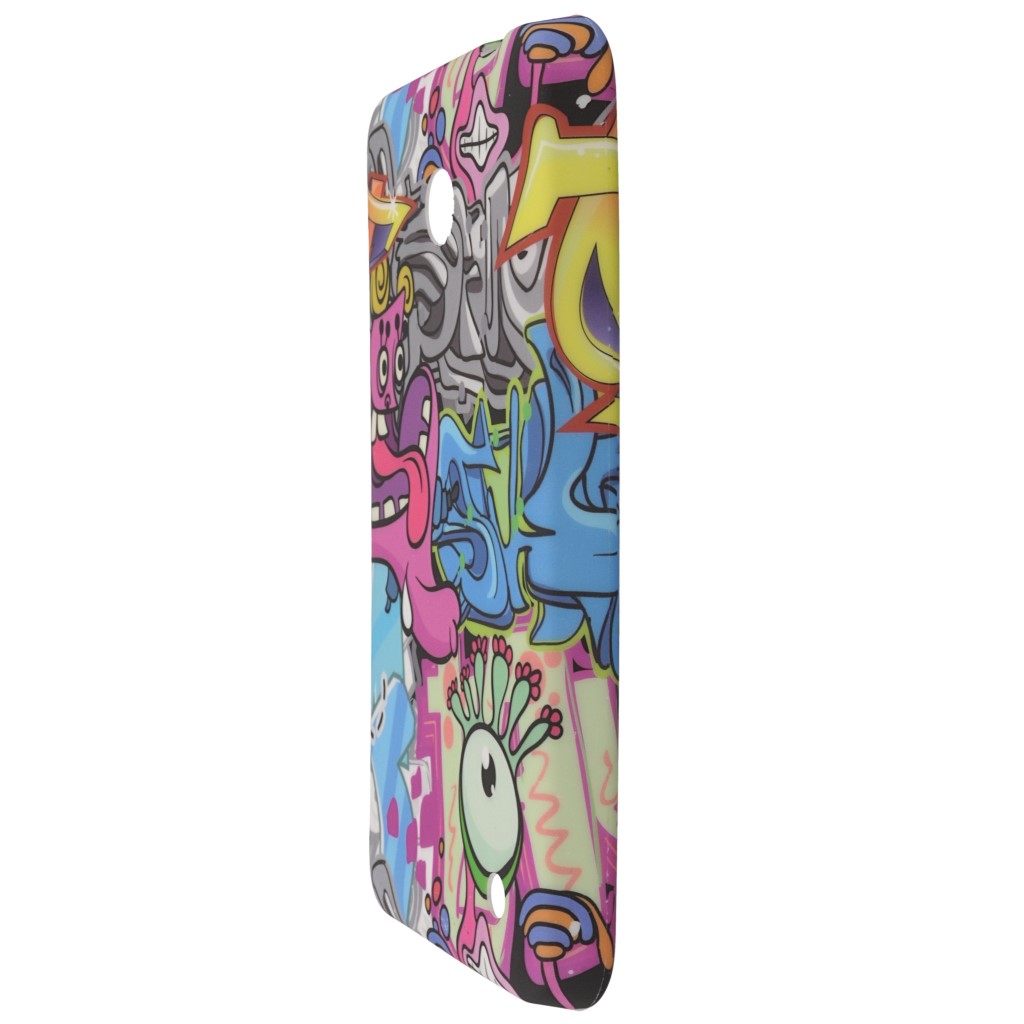 Pokrowiec silikonowe etui BACK CASE Graffiti Crazy NOKIA Lumia 630 / 5