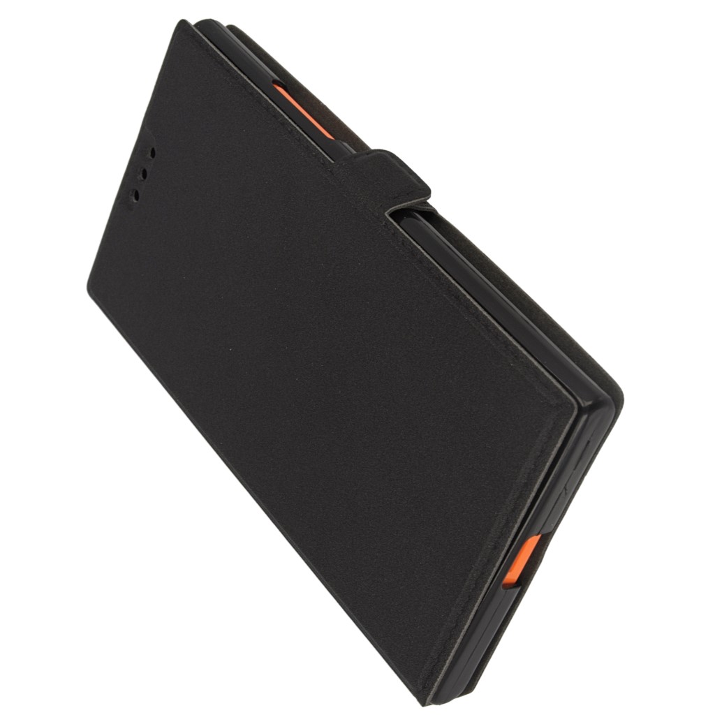 Pokrowiec etui Flexi Book czarne NOKIA Lumia 730 / 8