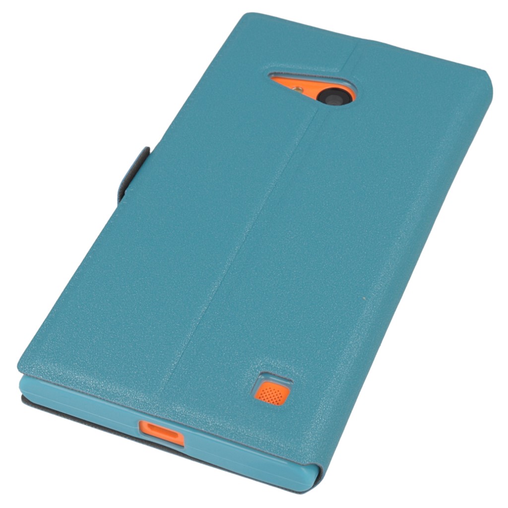 Pokrowiec etui Flexi Book niebieskie NOKIA Lumia 730 / 4