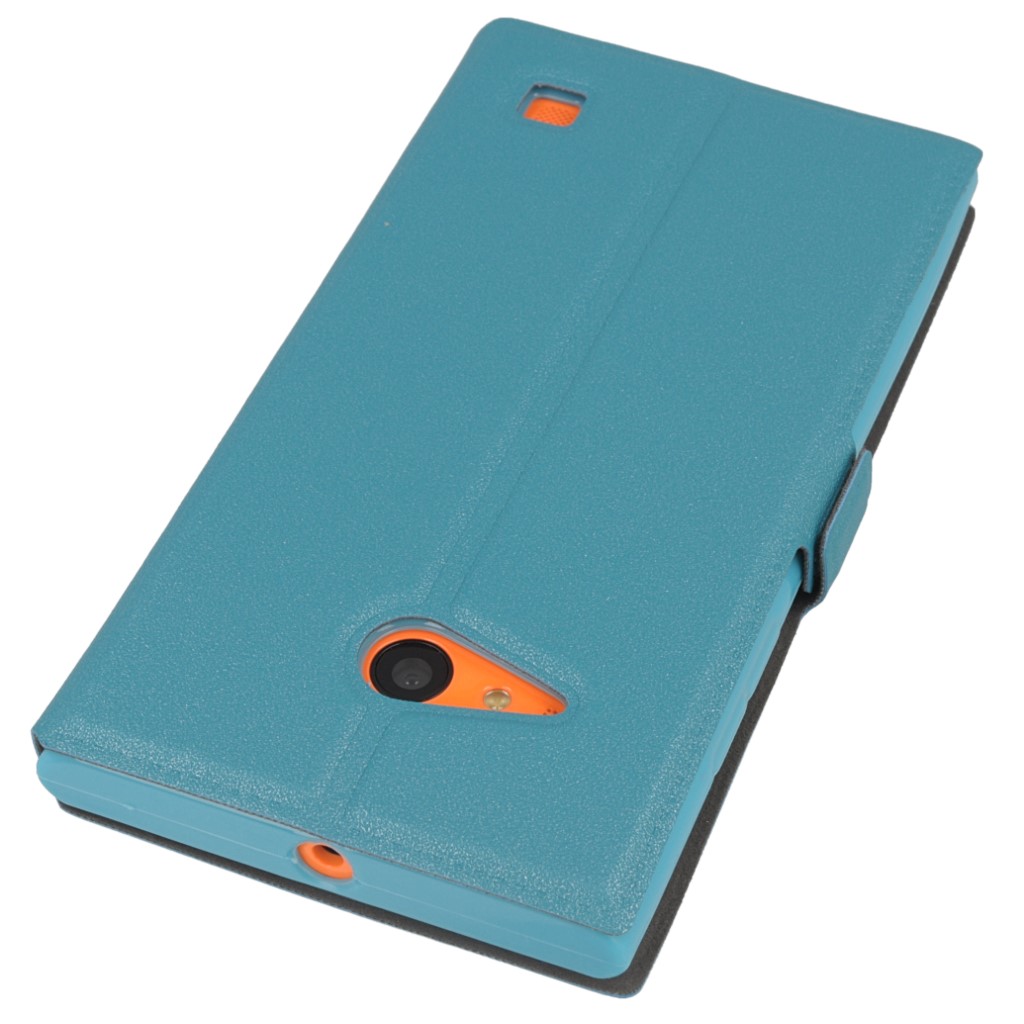 Pokrowiec etui Flexi Book niebieskie NOKIA Lumia 730 / 5
