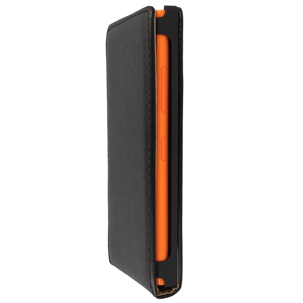 Pokrowiec z klapk na magnes Prestige Slim czarny NOKIA Lumia 730 / 6