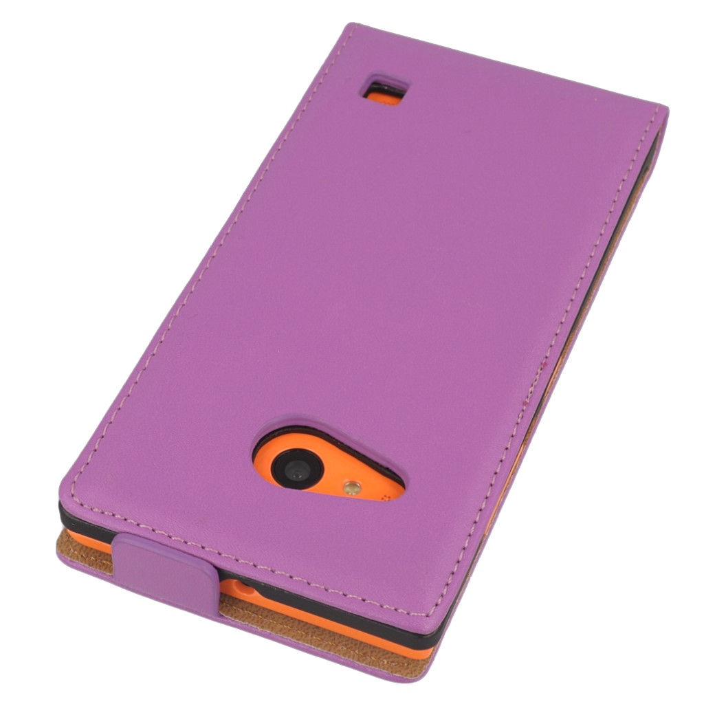 Pokrowiec z klapk na magnes Prestige Slim fioletowy NOKIA Lumia 730 / 4