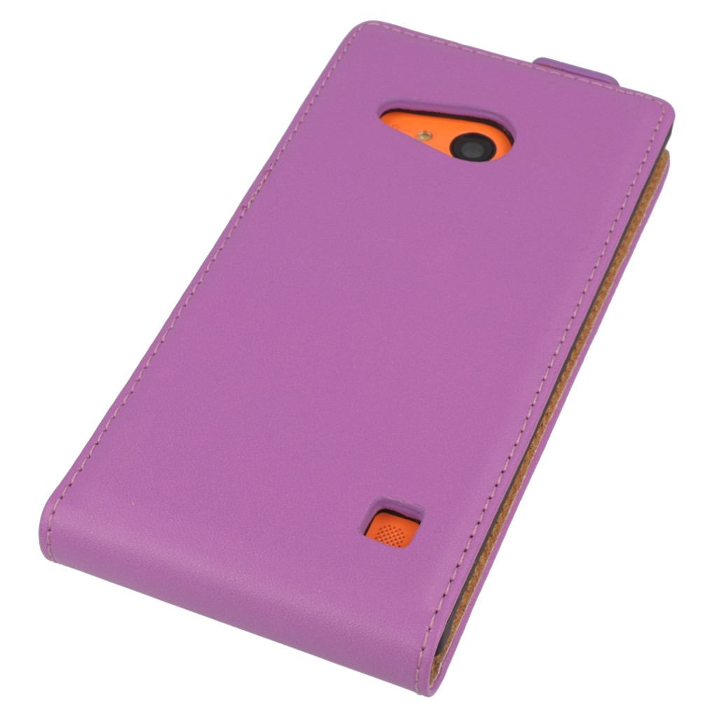Pokrowiec z klapk na magnes Prestige Slim fioletowy NOKIA Lumia 730 / 5