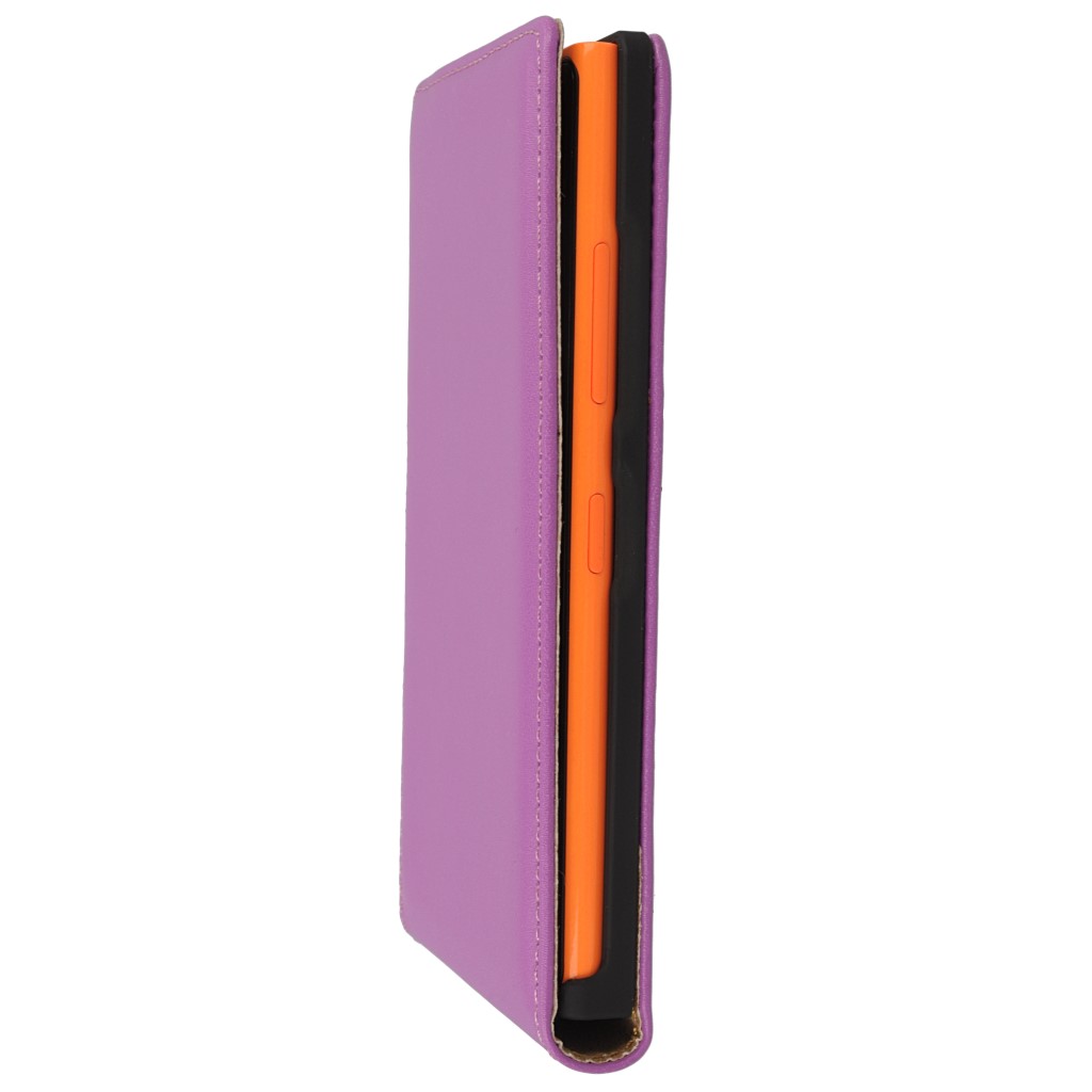 Pokrowiec z klapk na magnes Prestige Slim fioletowy NOKIA Lumia 730 / 6