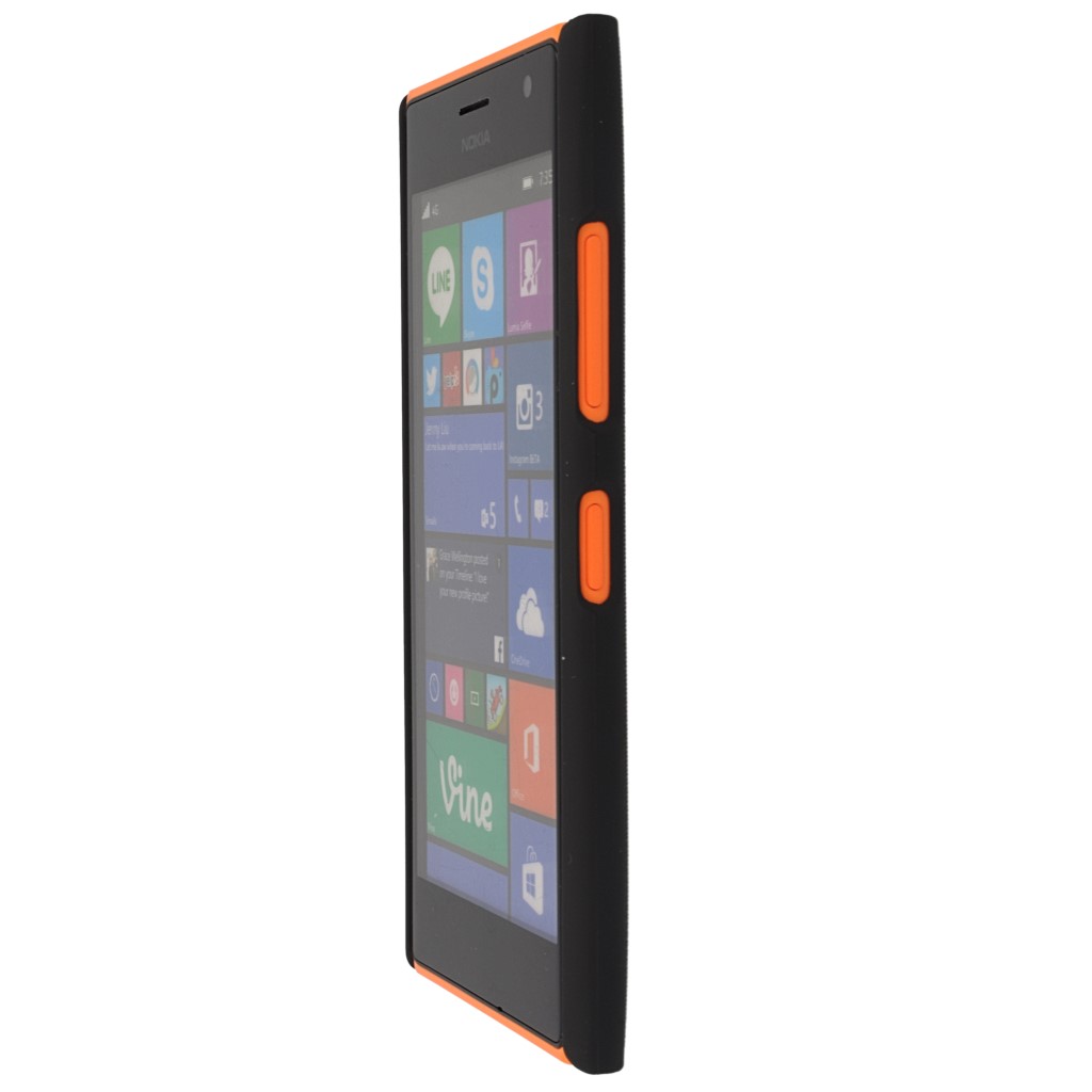Pokrowiec etui NILLKIN SUPER SHIELD czarne NOKIA Lumia 730 / 6