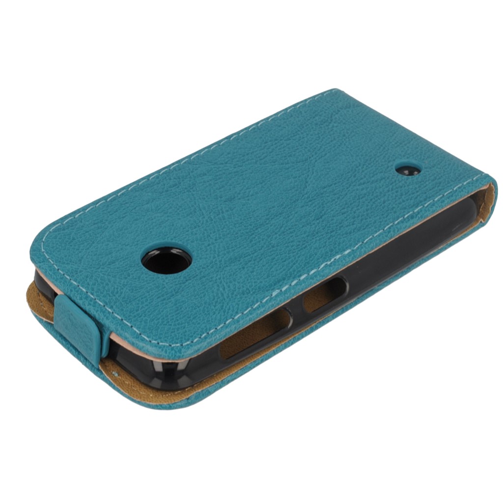 Pokrowiec z klapk na magnes Prestige Slim Flexi morski NOKIA Lumia 530 / 5