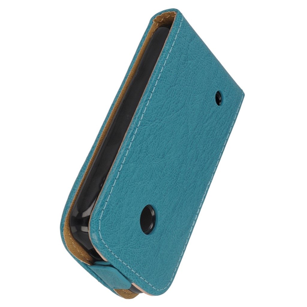 Pokrowiec z klapk na magnes Prestige Slim Flexi morski NOKIA Lumia 530 / 6