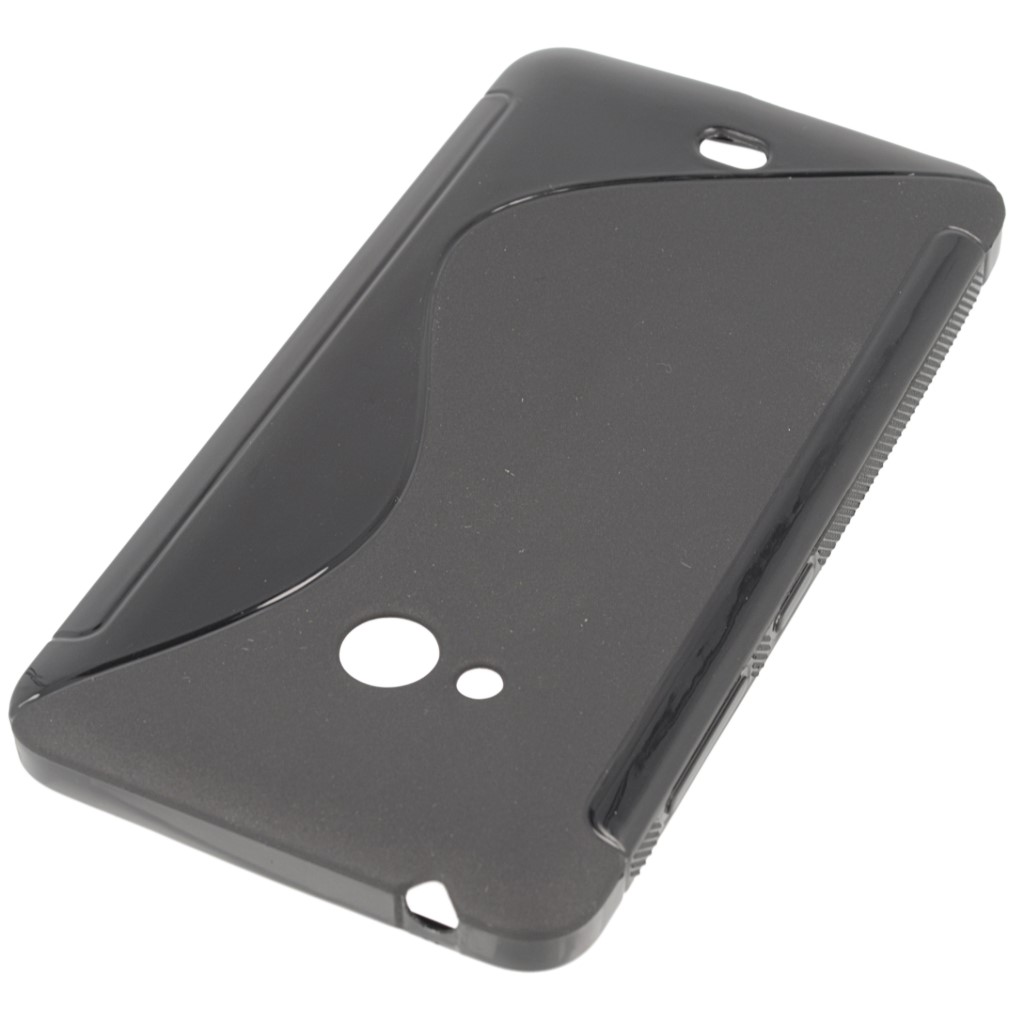 Pokrowiec etui silikonowe S-CASE czarne Microsoft Lumia 540 Dual SIM / 2
