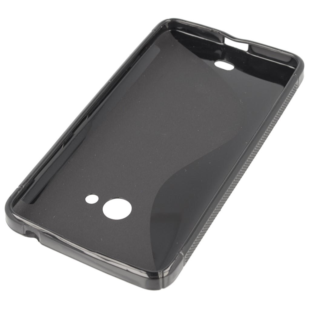 Pokrowiec etui silikonowe S-CASE czarne Microsoft Lumia 540 Dual SIM / 4