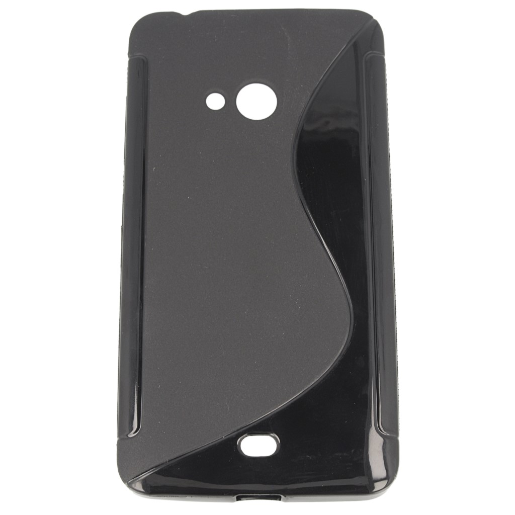 Pokrowiec etui silikonowe S-CASE czarne Microsoft Lumia 540 Dual SIM / 9