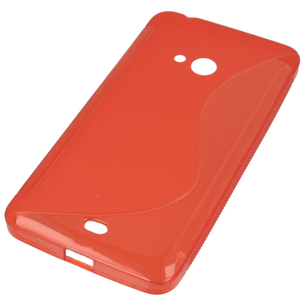 Pokrowiec etui silikonowe S-CASE czerwone Microsoft Lumia 540 Dual SIM