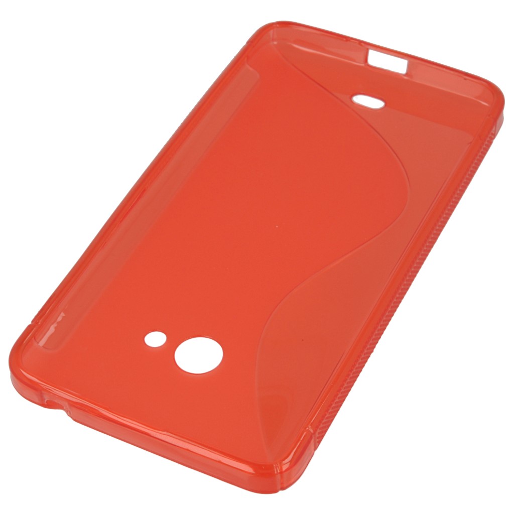 Pokrowiec etui silikonowe S-CASE czerwone Microsoft Lumia 540 Dual SIM / 4