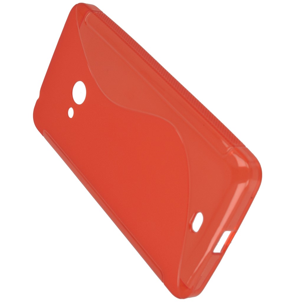 Pokrowiec etui silikonowe S-CASE czerwone Microsoft Lumia 540 Dual SIM / 7