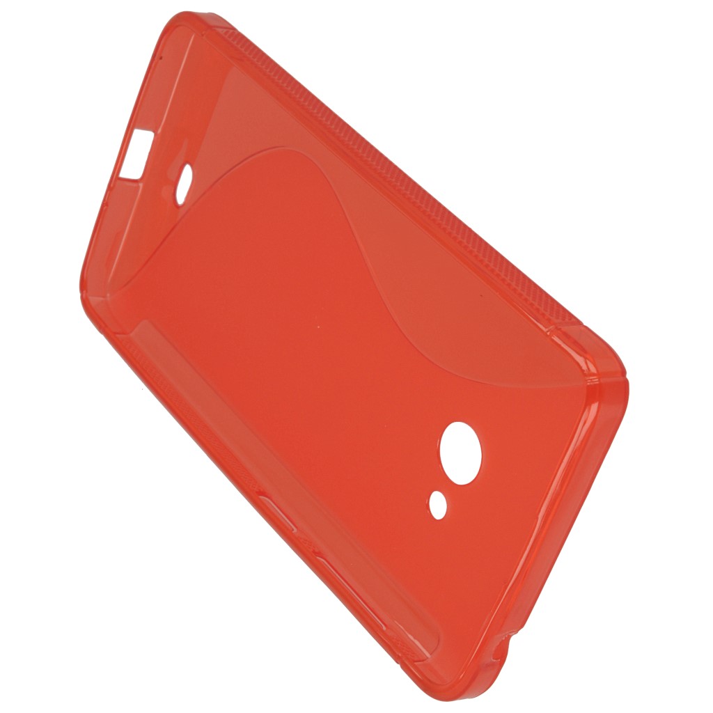 Pokrowiec etui silikonowe S-CASE czerwone Microsoft Lumia 540 Dual SIM / 8