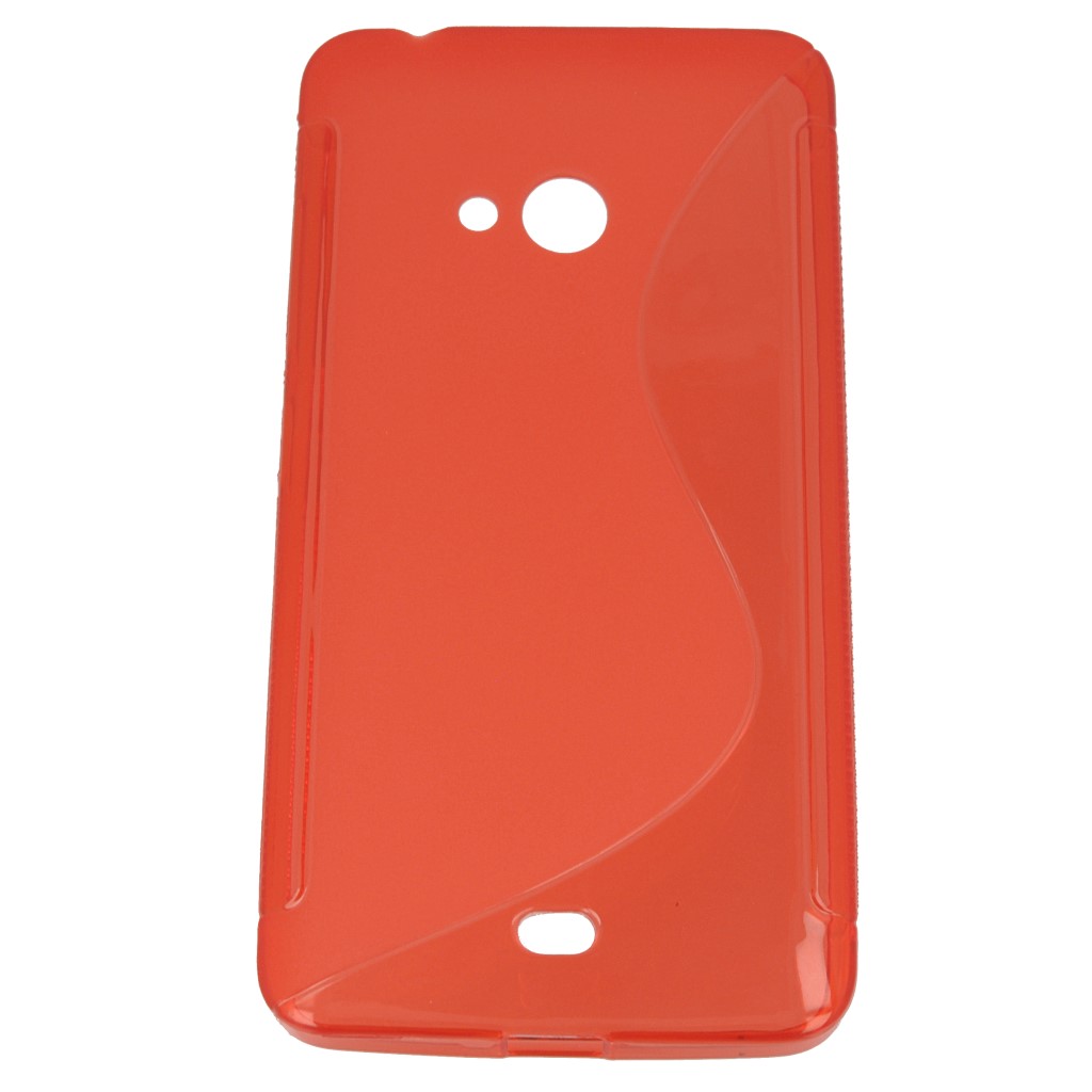 Pokrowiec etui silikonowe S-CASE czerwone Microsoft Lumia 540 Dual SIM / 9