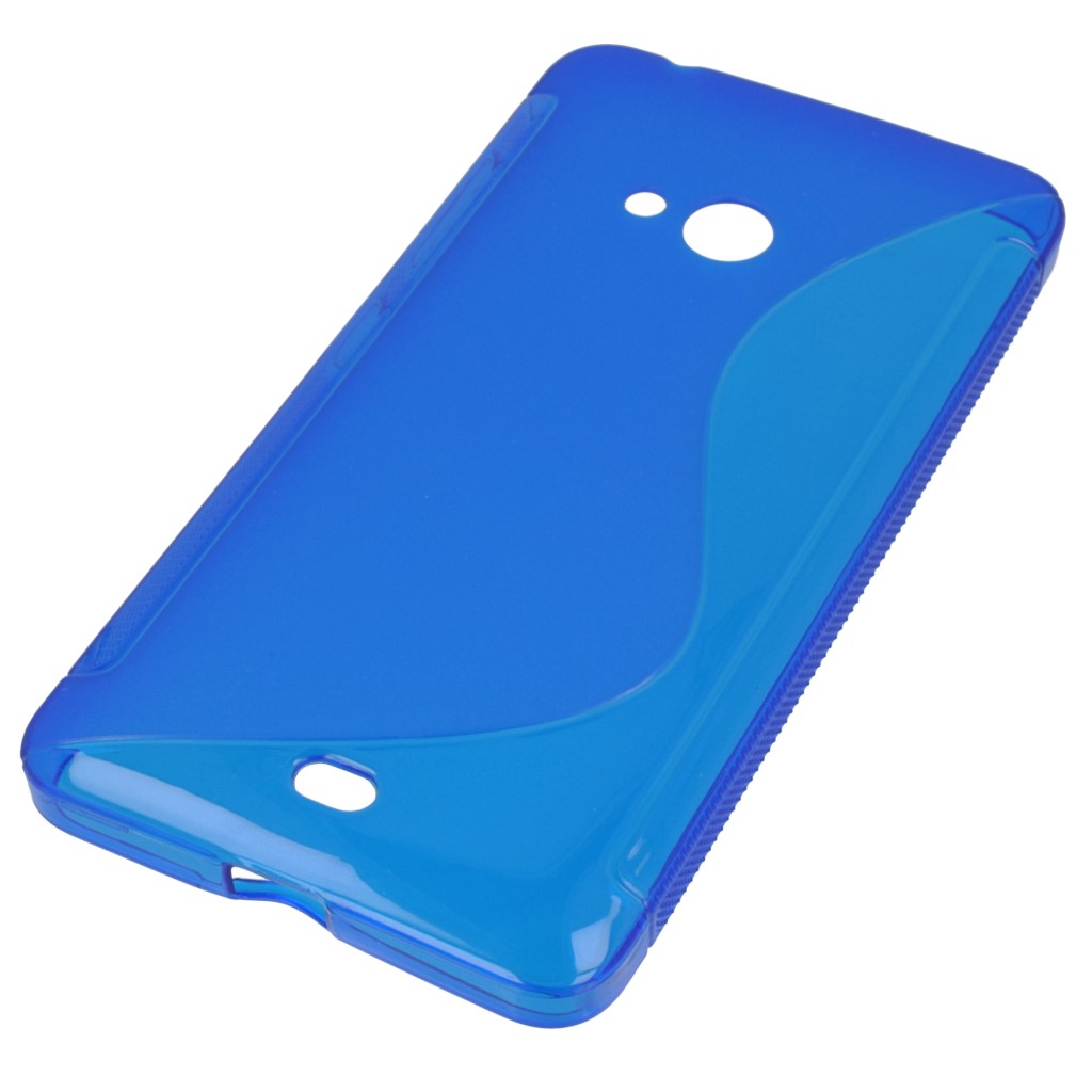 Pokrowiec etui silikonowe S-CASE niebieskie Microsoft Lumia 540 Dual SIM
