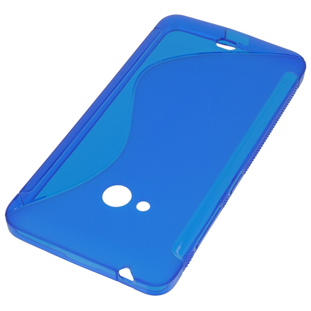 Pokrowiec etui silikonowe S-CASE niebieskie Microsoft Lumia 540 Dual SIM / 2