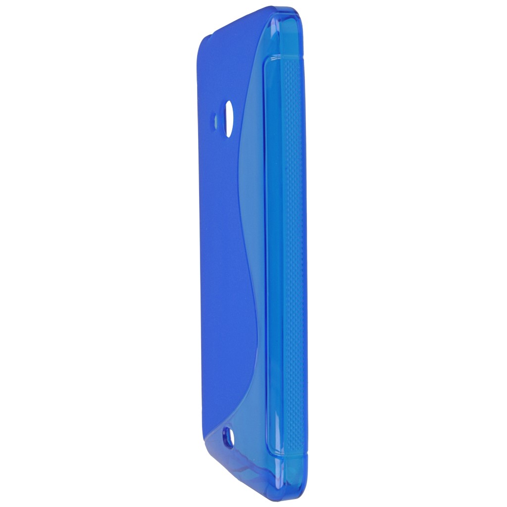 Pokrowiec etui silikonowe S-CASE niebieskie Microsoft Lumia 540 Dual SIM / 5