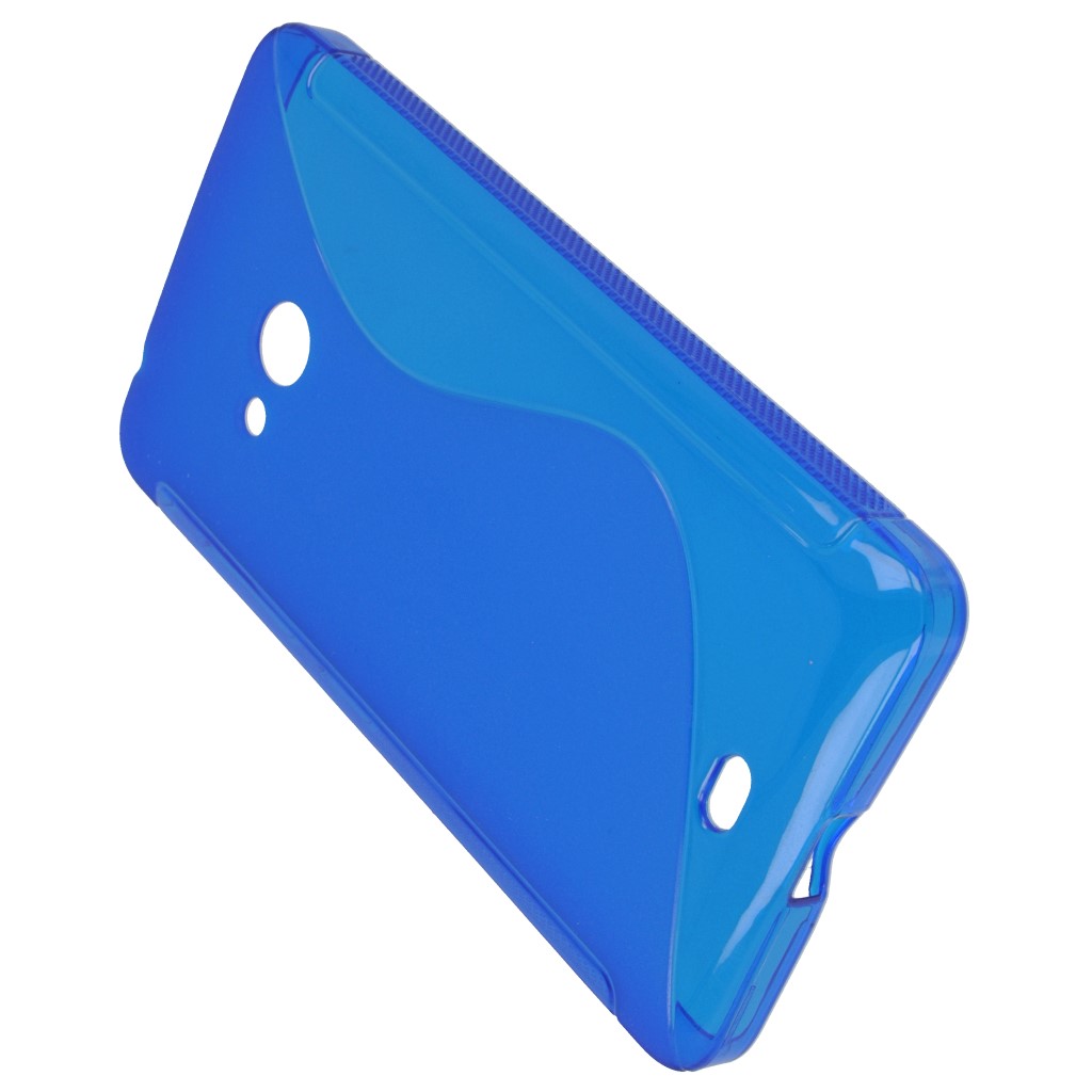 Pokrowiec etui silikonowe S-CASE niebieskie Microsoft Lumia 540 Dual SIM / 7