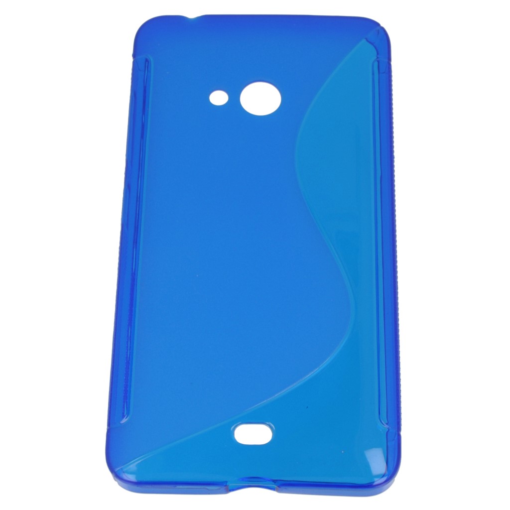 Pokrowiec etui silikonowe S-CASE niebieskie Microsoft Lumia 540 Dual SIM / 9