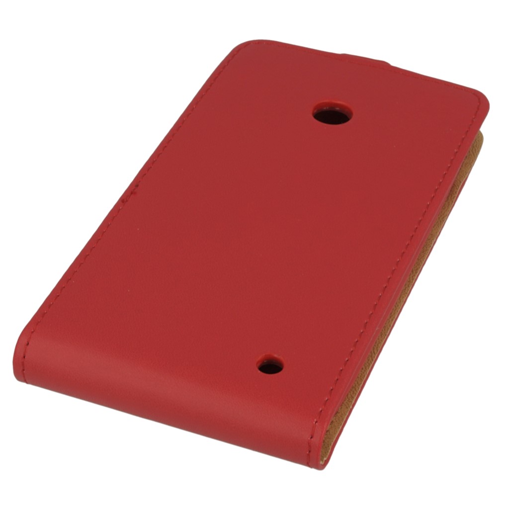 Pokrowiec z klapk na magnes Prestige Slim Flexi czerwony NOKIA Lumia 630 / 5