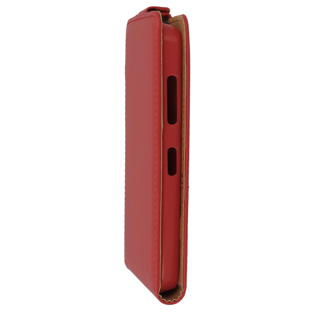 Pokrowiec z klapk na magnes Prestige Slim Flexi czerwony NOKIA Lumia 630 / 6